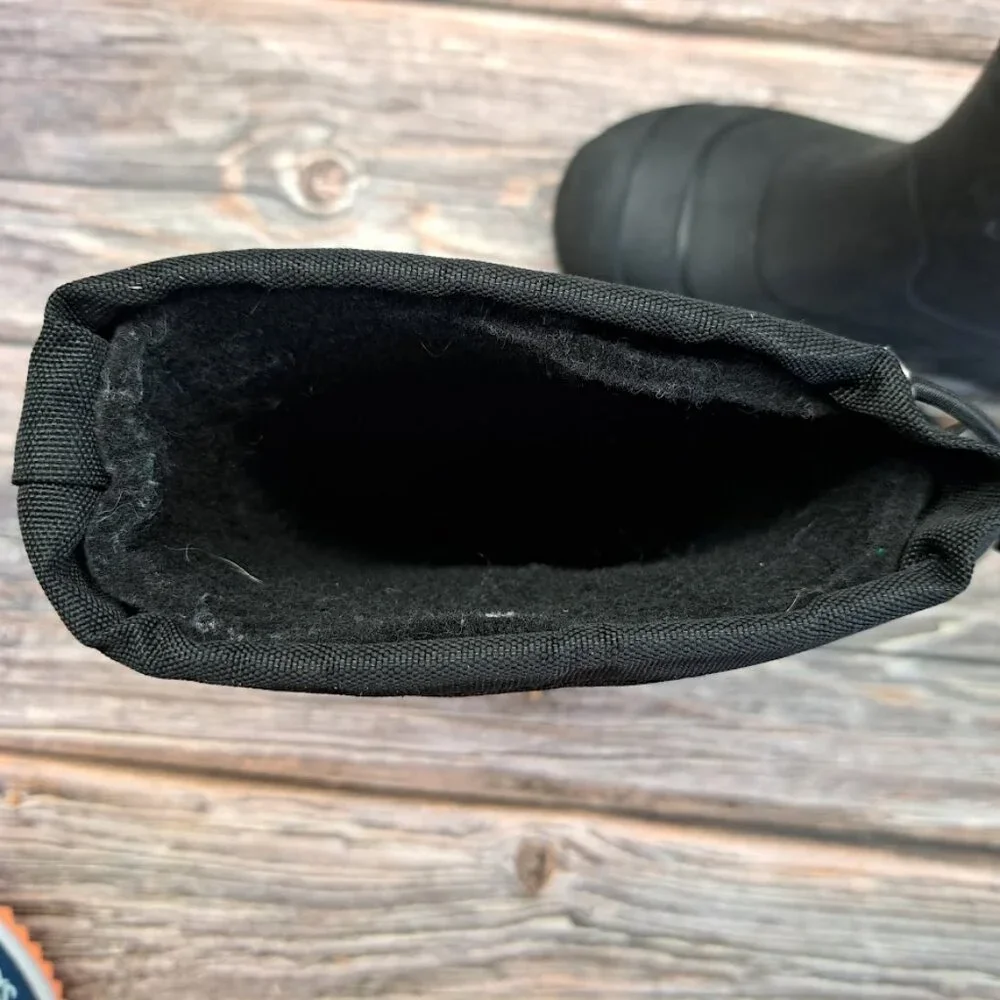 Kamik Kids Rubber Snow boots size‎ 1 black Excellent condition